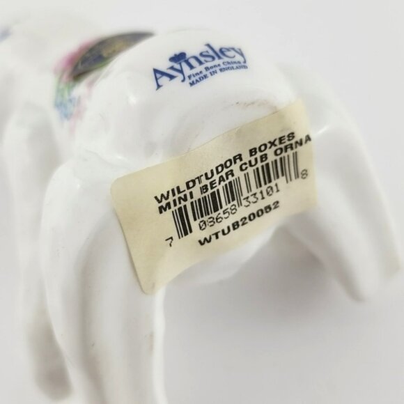 Aynsley Wild Tudor Teddy Bear Figurine English Fine Bone China Original With Box - Picture 11 of 14